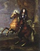 equestrian portrait of louis xlv Charles Lebrun